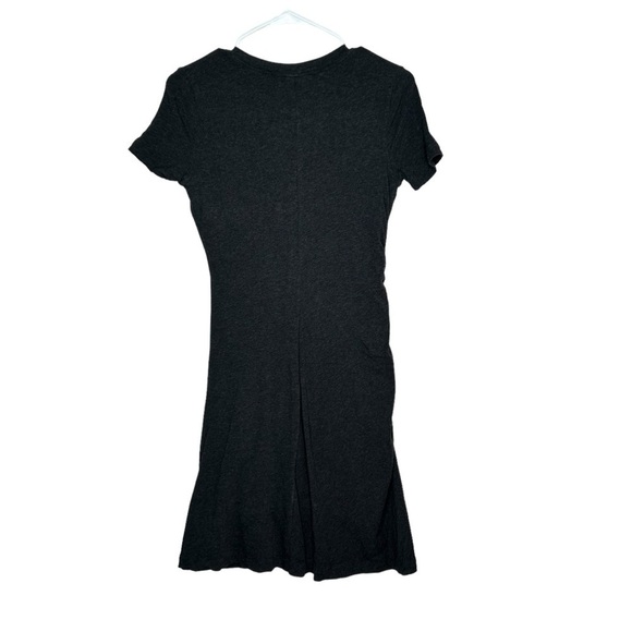 Cabi Womens Weekend Dress Gray Small Ruched T-Shirt Short Sleeves Style 5408 - Picture 6 of 6